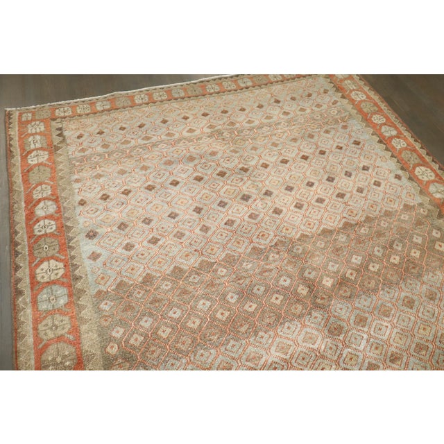 Camel Vintage Persian Decorative Rug - 6'9" x 10'5" For Sale - Image 9 of 9