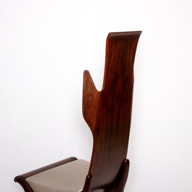 1950s Pair of 1950s Flame Dining chairs by Dante la Torre for Pozzi, Italy For Sale - Image 5 of 18