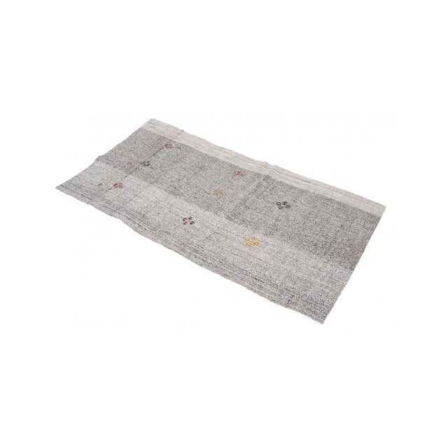 Vintage handwoven decorative kilim rug from Adana region of Turkey. Approximately 50-60 years old. In very good condition....