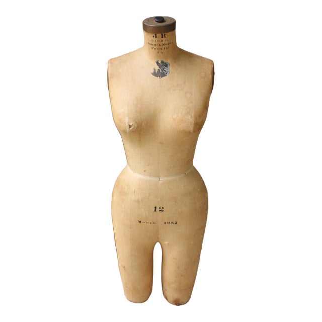 1953 Hallmarked Bauman Dress Form/New York For Sale