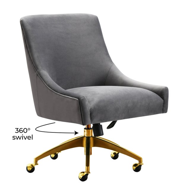 2020s Beatrix Grey Office Swivel Chair For Sale - Image 5 of 8