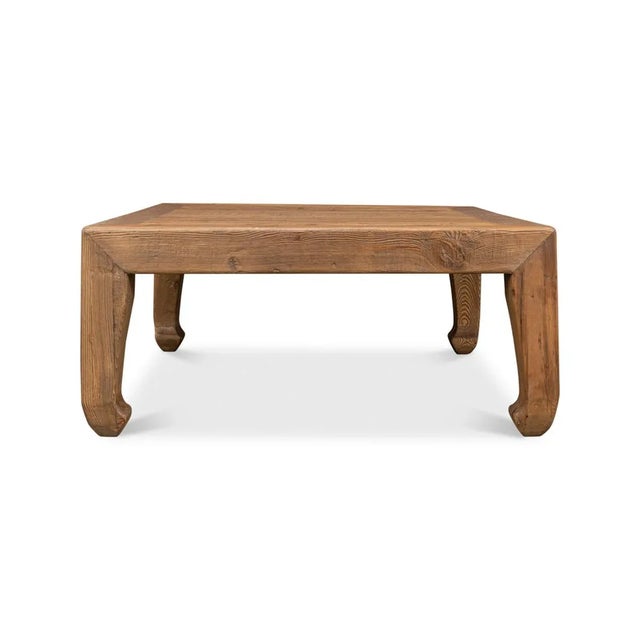 Wood Rustic Chinese Coffee Table For Sale - Image 7 of 11