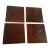 Antique 1890s AETCo Maroon Majolica Ceramic Tiles - Set of 4 For Sale