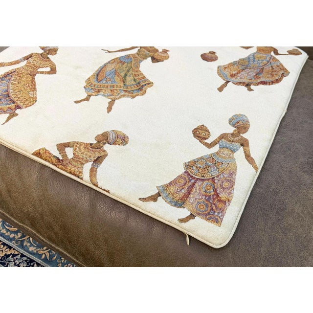 Woven African Women Cushion Cover For Sale - Image 12 of 14