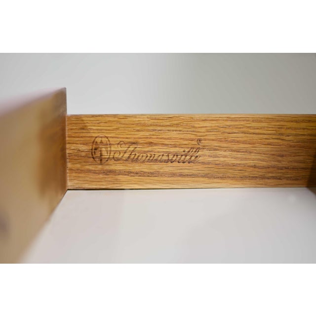 1960s Hollywood Regency Faux Bamboo Two Piece Desk by Thomasville - Newly Refinished For Sale - Image 17 of 18