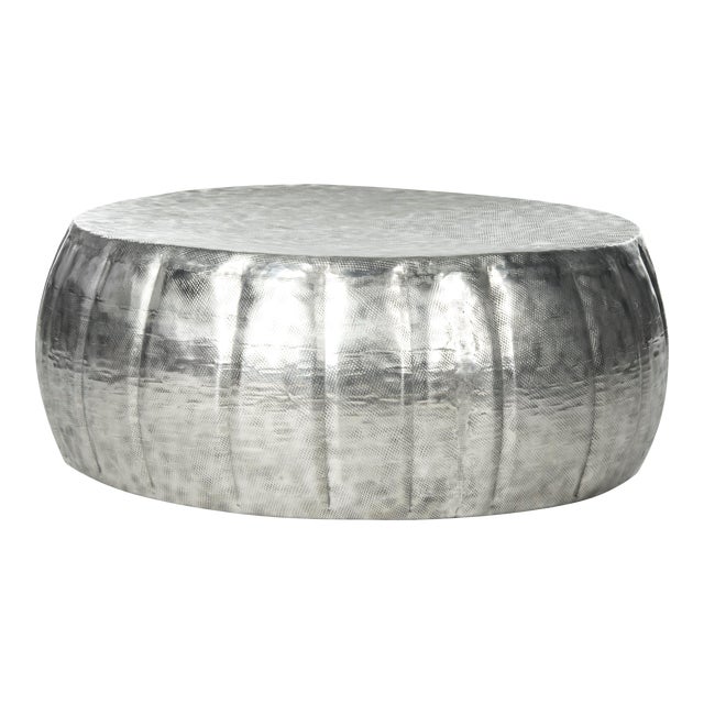 Harper Coffee Table in Silver For Sale