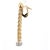 Contemporary 14k Gold Ball and Chain Diamond Drop Dangle Earrings, Pair For Sale - Image 3 of 8