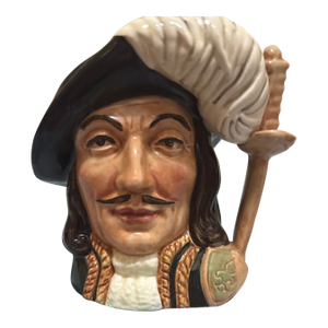 Vintage Royal Doulton "Athos" Porcelain Toby Character Small Mug