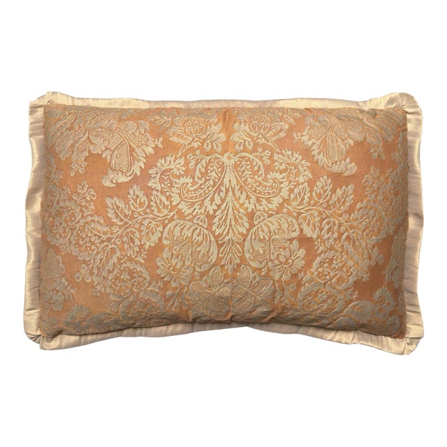 Mariano Fortuny Solimena Italian Designer Fabric Down Pillow - 1 of 8 For Sale