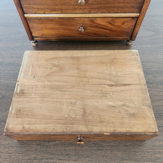 Vintage or Antique Miniature Chest in Walnut For Sale - Image 15 of 18