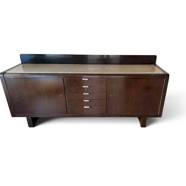 Wood Large Art Deco Sideboard by Hans Hartl for Deutsche Werkstätten Hellerau, 1930 For Sale - Image 7 of 7