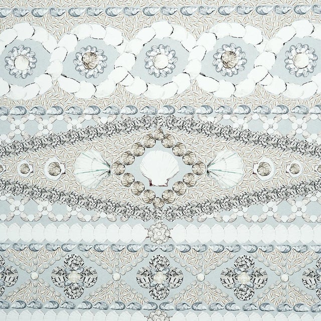 Not Yet Made - Made To Order Schumacher X Mary McDonald Shell Grotto Panel B in Seafoam For Sale - Image 5 of 6