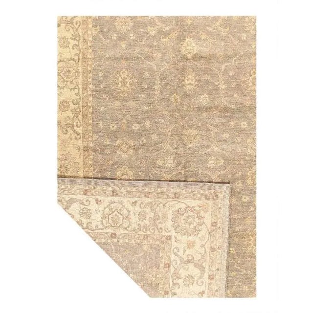 Traditional Gray Color Hand Knotted Farahan 14'1'' X 20' For Sale - Image 3 of 3
