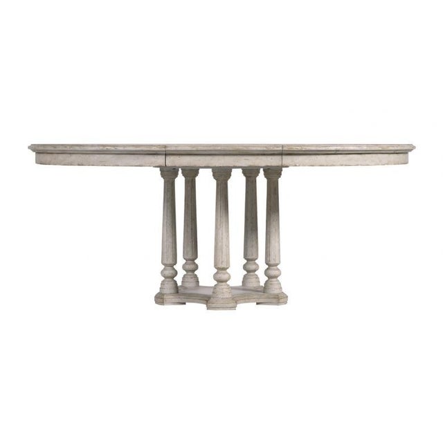 Antique White Arrondissement Tour Marais Table Round/Oval Extensible For Sale - Image 8 of 10