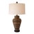 Vintage Boho Pencil Reed Bamboo Table Lamp For Sale