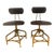 Restoration Hardware 1940’s Stye Vintage Toledo Bar Stools- Set of 2 For Sale