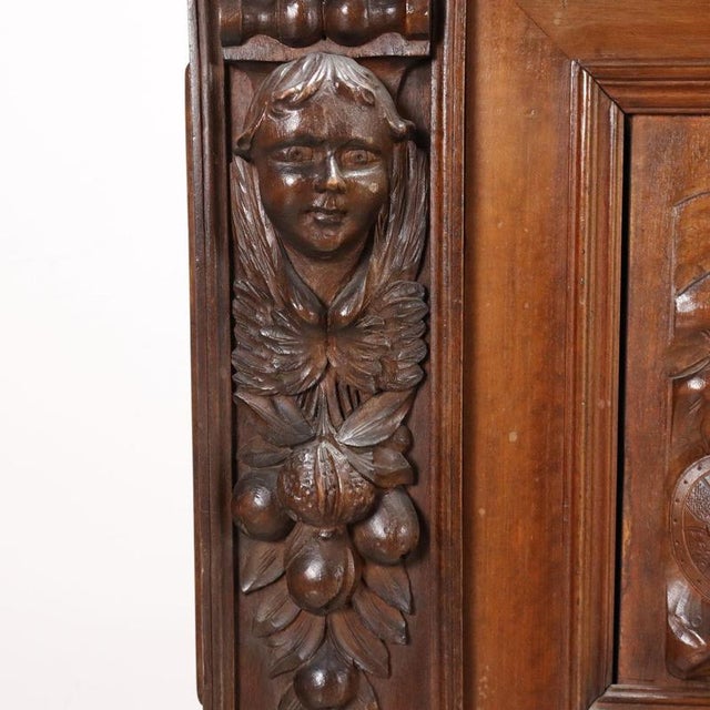 Antique Italian Cupboard in Walnut For Sale - Image 12 of 16