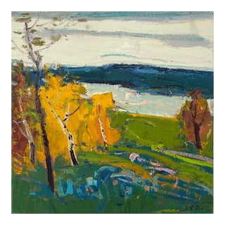 Impressionistic Landscape Original Oil Painting For Sale