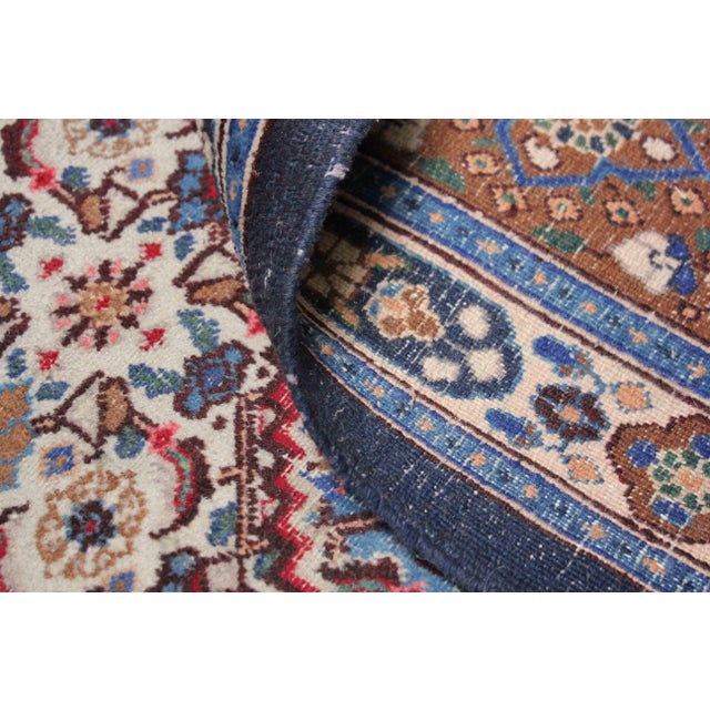 1940s Vintage Handknotted Doroksh Rug For Sale In Los Angeles - Image 6 of 7