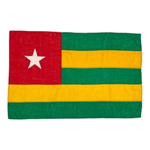 Vintage Wool Sewn Flag of Togo