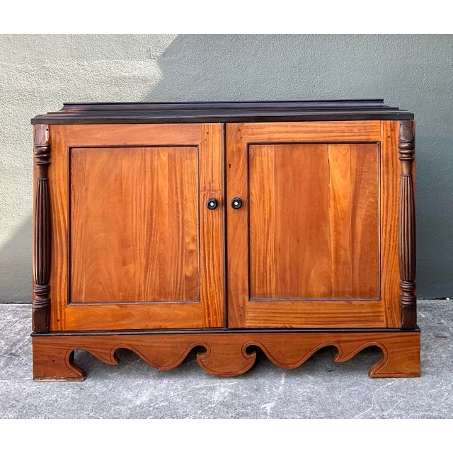 Vintage Double Door Column Sideboard For Sale - Image 10 of 12