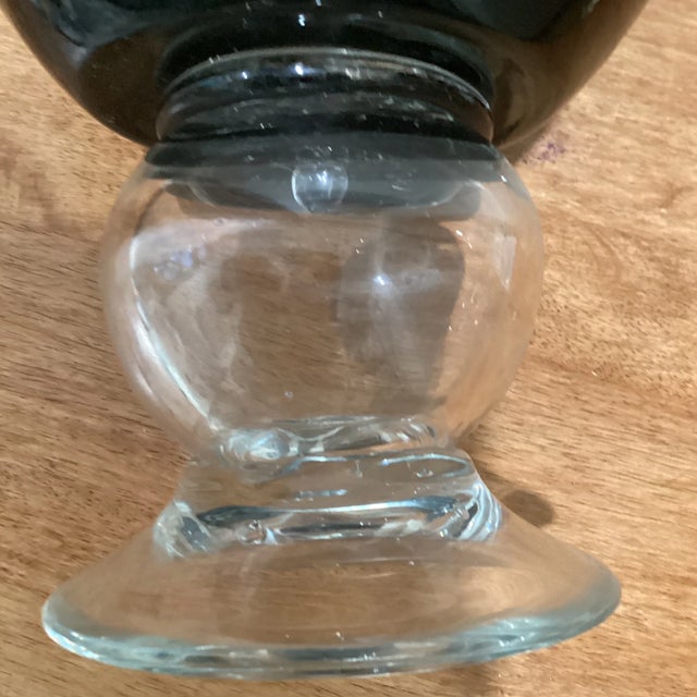 Oxblood Red Late 20th Century Hand Blown Murano Style Art Glass Vase For Sale - Image 8 of 13