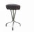 Black Chrome Frame Stools with Black Seats, 1970s, Set of 3 For Sale - Image 8 of 13