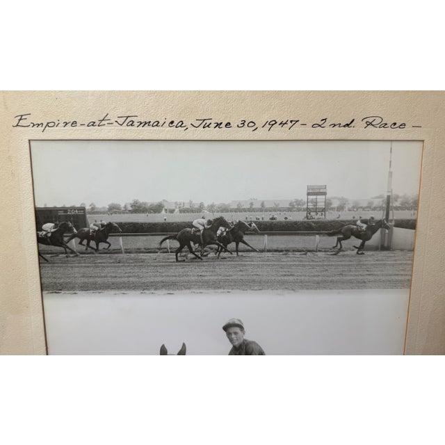Vintage 47 Original Bert Morgan Dreamer Jamaica Horse Racing Jockey Photograph For Sale - Image 11 of 13