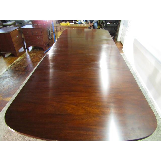 Henkel Harris Solid Mahogany Dining Table For Sale - Image 9 of 10