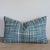 Thibaut Willow Tree Lumbar pillow in blues and greens with fun Alan Campbell plaid back. Super fun mix and match combo!...