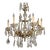 1930s French Bronze Dore' Crystal Chandelier For Sale