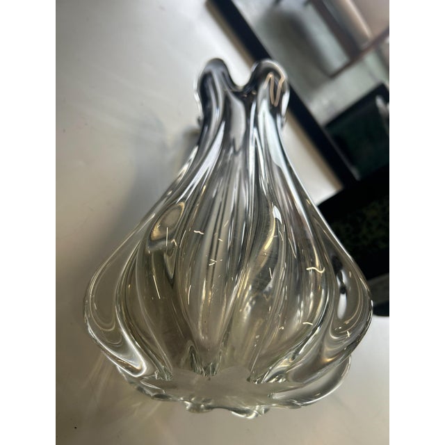 Sommerso Murano Glass Flower Shape Vase, 1970s For Sale - Image 3 of 7