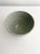 Vintage Sage Green and Tan Ceramic Bowl, Signed For Sale - Image 4 of 5