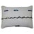 Pillow made from modern Turkish Kilim in white. Measures: 15" x 23".