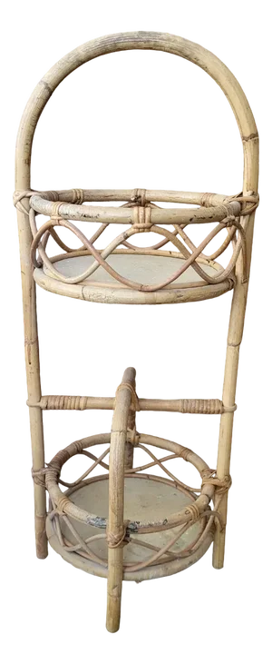 Serving / Portable Rattan Bar, 1960s