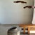 Wood Large Flat Wavy Leaf-Shaped Teak Pendant Light with Floral Design For Sale - Image 7 of 11