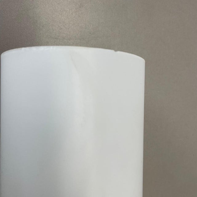 Silver Metal and Satin Glass Tube Torch Wall Light, Italy, 1970s For Sale - Image 11 of 18