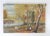 Vintage 1934 oil on canvas distressed autumn landscape painting. Signed Lillian Shive Shehane on verso. Unframed, slightly...