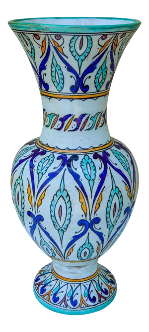 Moorish-Patterned Ceramic Vase