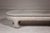White Teak Wood Vintage Whitewash Low Coffee table with Oval Top and Carved Legs For Sale - Image 8 of 12