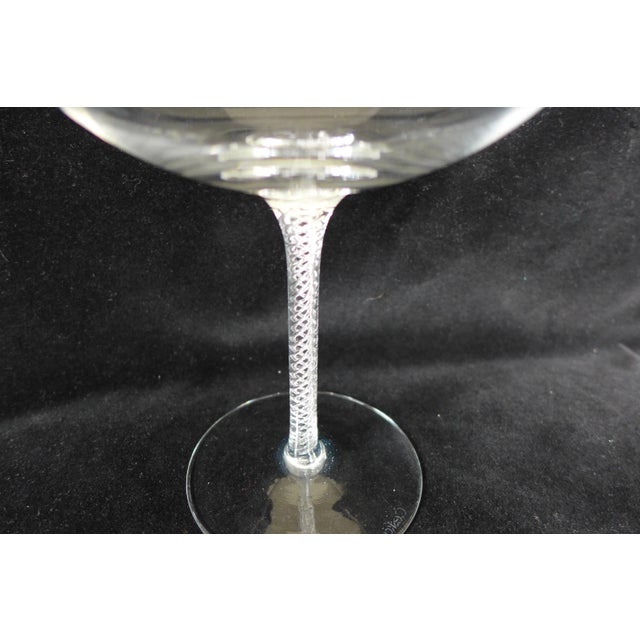 1970s Ceskci Crystal Compote With Braided Base For Sale - Image 5 of 6