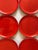 Ceramic Set of 6 Red Gerz West German Pottery Small Plates For Sale - Image 7 of 11