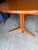1960s 1960s 7 Ft Danish Teak Oval Dining Table W/ 20" Hide Away Center Leaf For Sale - Image 5 of 5