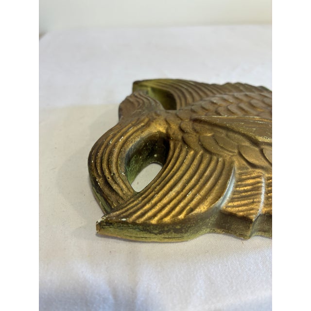 Vintage Gold Painted Fish Wall Decor For Sale - Image 12 of 12