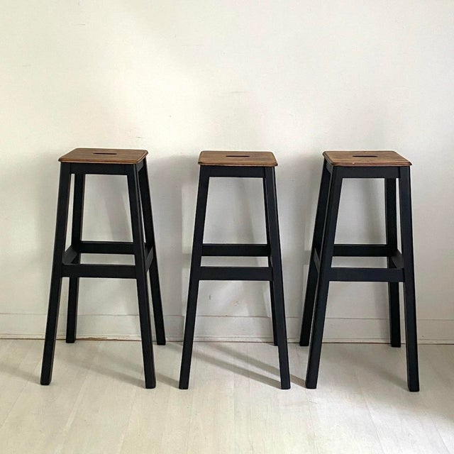 High Workshop Stools, 1950s, Set of 3, in Good conditions. Designed 1950 to 1959