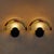 A fan-shaped Italian wall sconce by Zonca, crafted in the 1980s. Postmodern in spirit, the fixture features a semicircular...