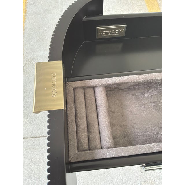 Chocolate Caracole Modern Dark Chocolate Fluted Lady Love Desk/Vanity For Sale - Image 8 of 9