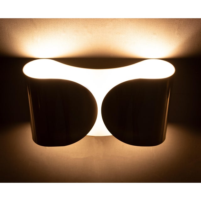 1970s Vintage Italian Foglio Wall Lights by Afra & Tobia Scarpa for Flos, 1970s, Set of 5 For Sale - Image 5 of 8