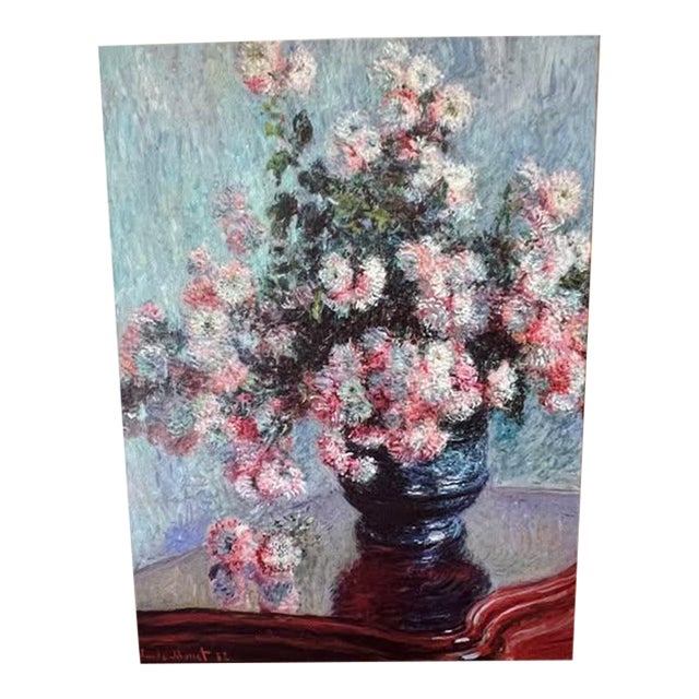 Claude Monet “Chrysanthemums” Canvas Print For Sale