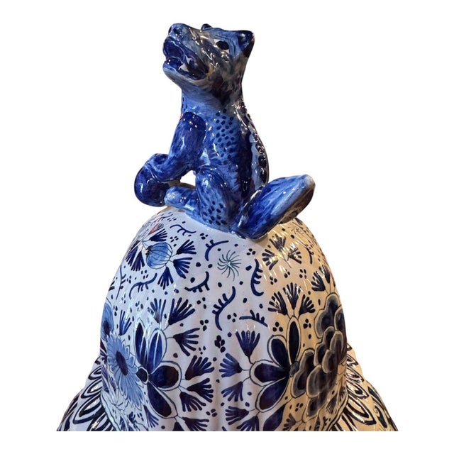 Traditional 19th Century Monumental Delft Ginger Jar For Sale - Image 3 of 11